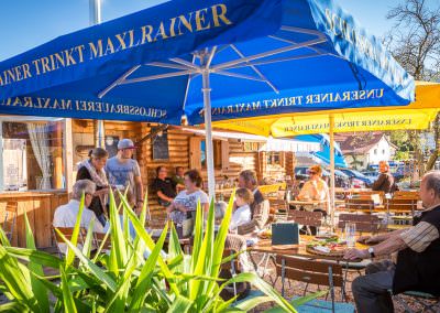 Unser sonniger Biergarten